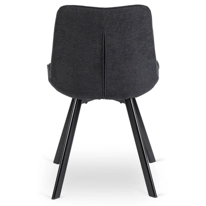 RICK 2 Black Upholstered Chair – A Perfect Blend of Style and Comfort