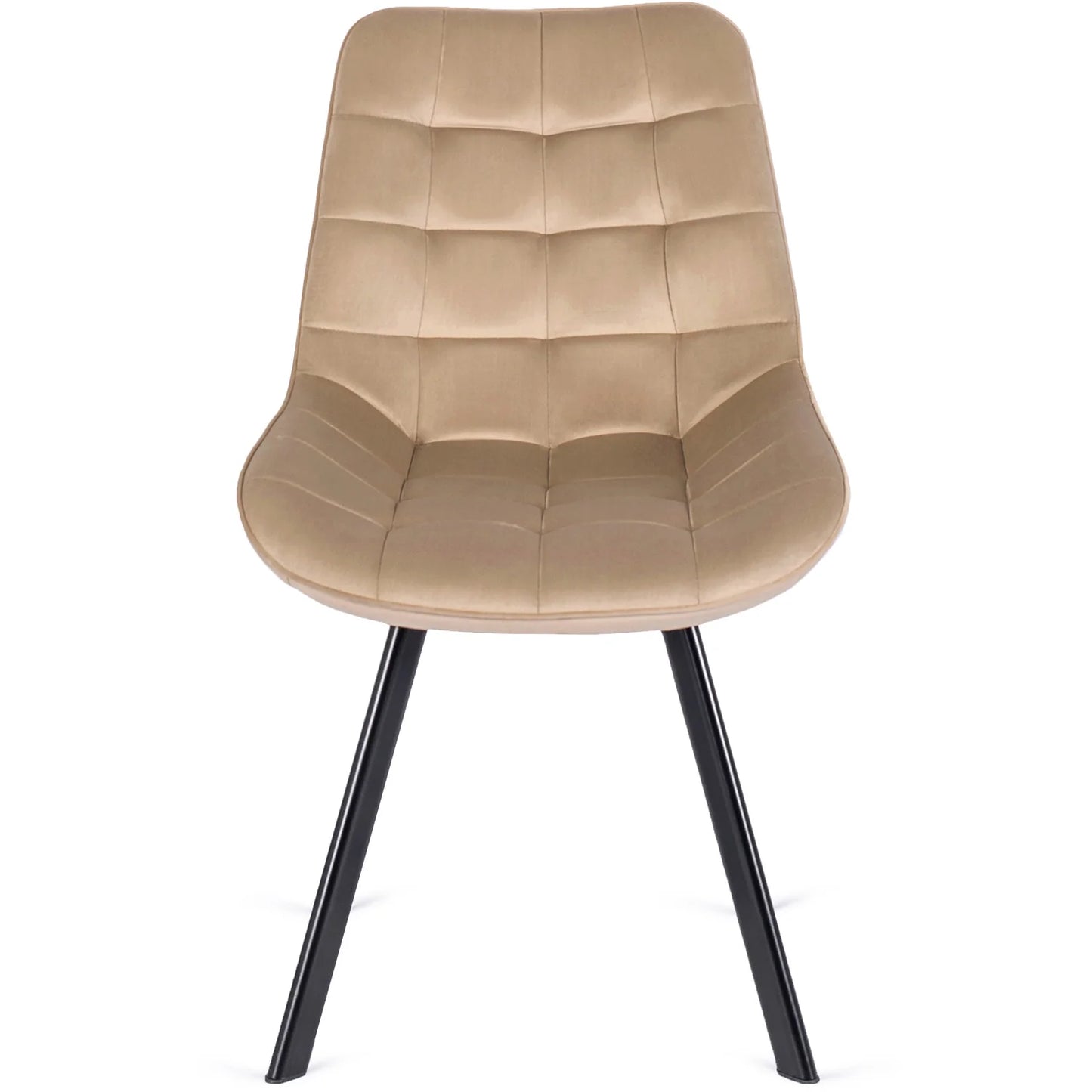 Elite RICK Beige Velvet Chair – Timeless Elegance & Comfort