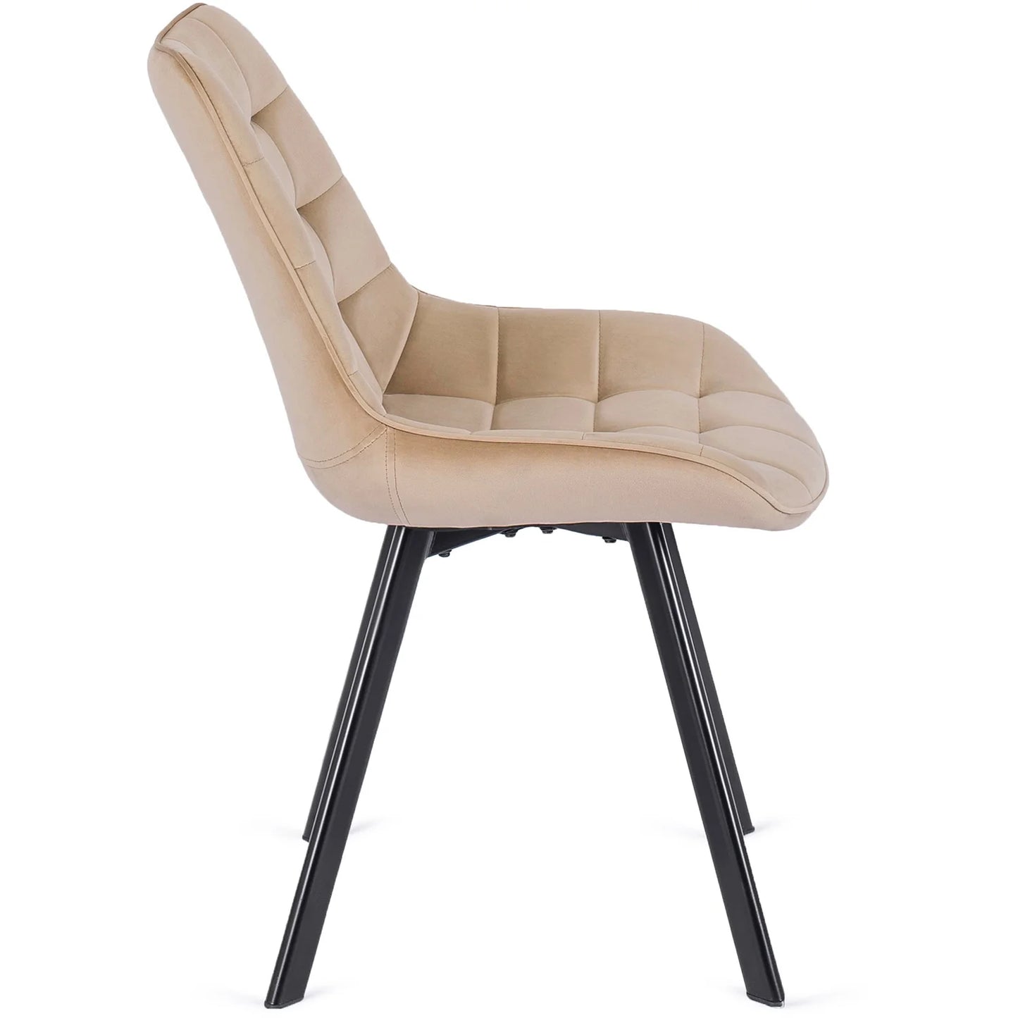 Elite RICK Beige Velvet Chair – Timeless Elegance & Comfort