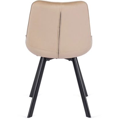Elite RICK Beige Velvet Chair – Timeless Elegance & Comfort