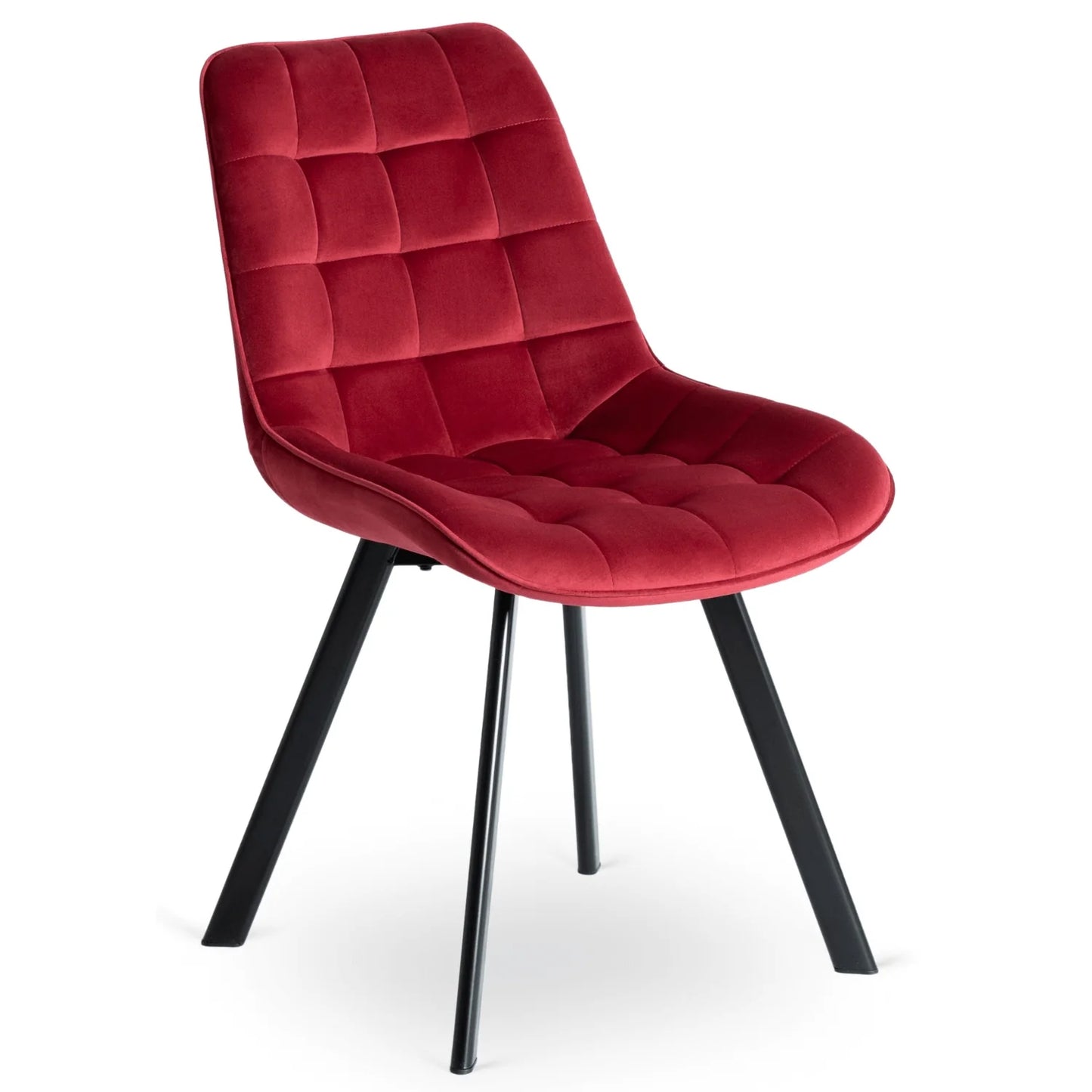 Elite RICK Burgundy Velvet Chair – Luxurious Comfort & Timeless Elegance