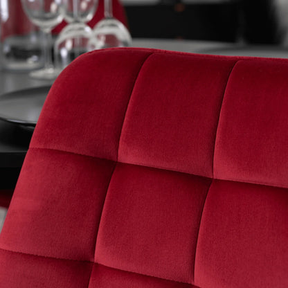 Elite RICK Burgundy Velvet Chair – Luxurious Comfort & Timeless Elegance
