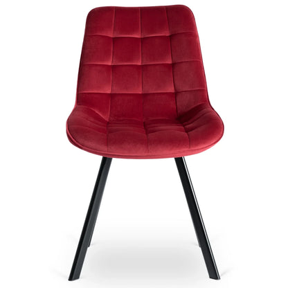 Elite RICK Burgundy Velvet Chair – Luxurious Comfort & Timeless Elegance