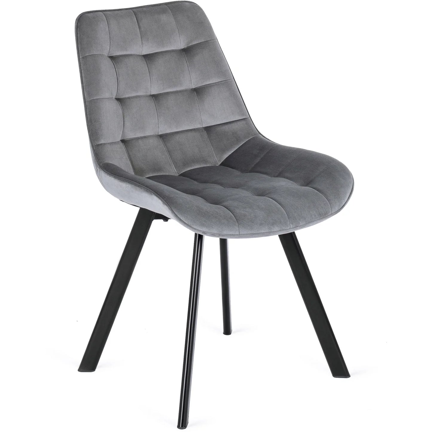 Elite RICK Grey Velvet Chair – Modern Comfort & Style