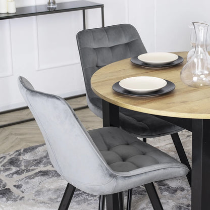 Elite RICK Grey Velvet Chair – Modern Comfort & Style