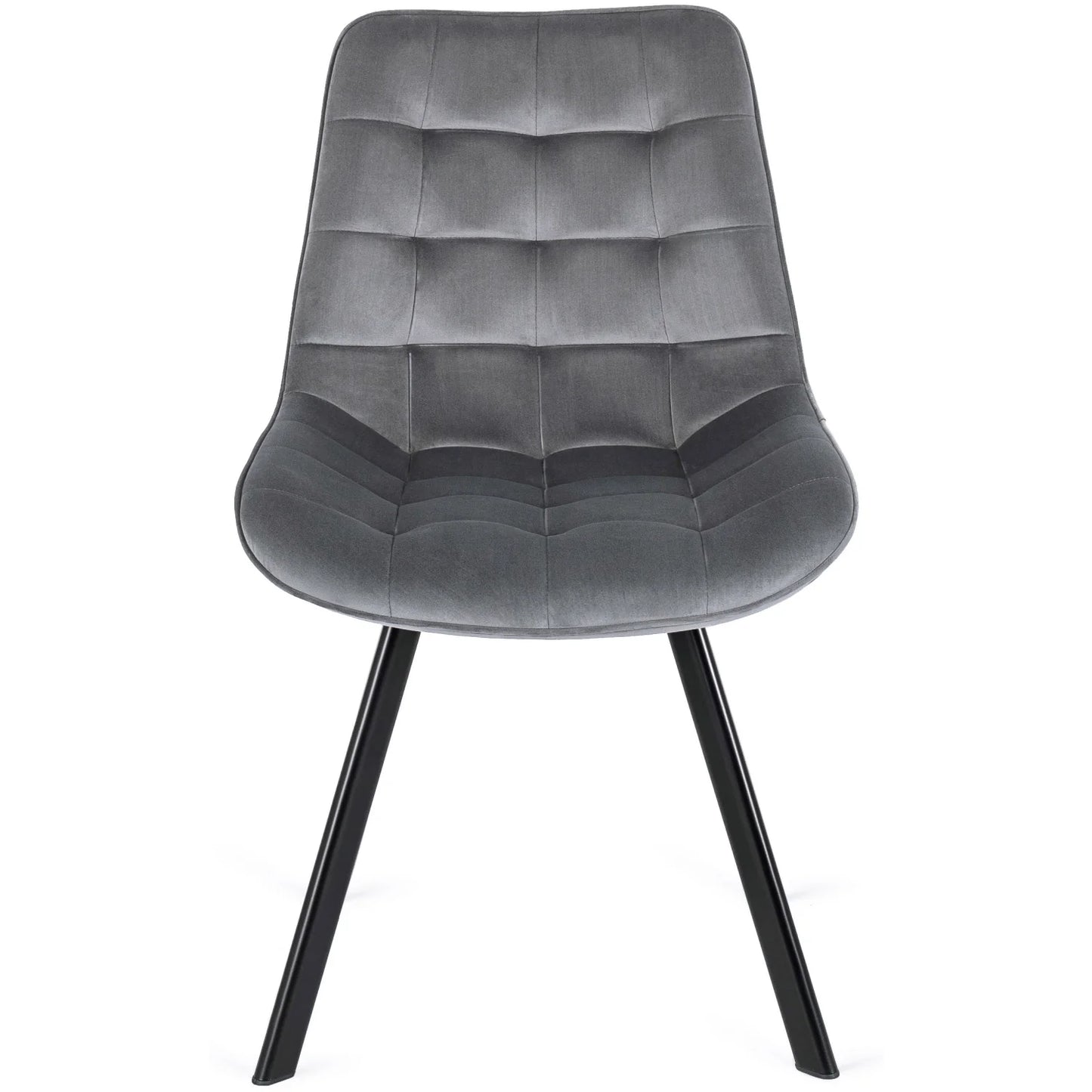 Elite RICK Grey Velvet Chair – Modern Comfort & Style