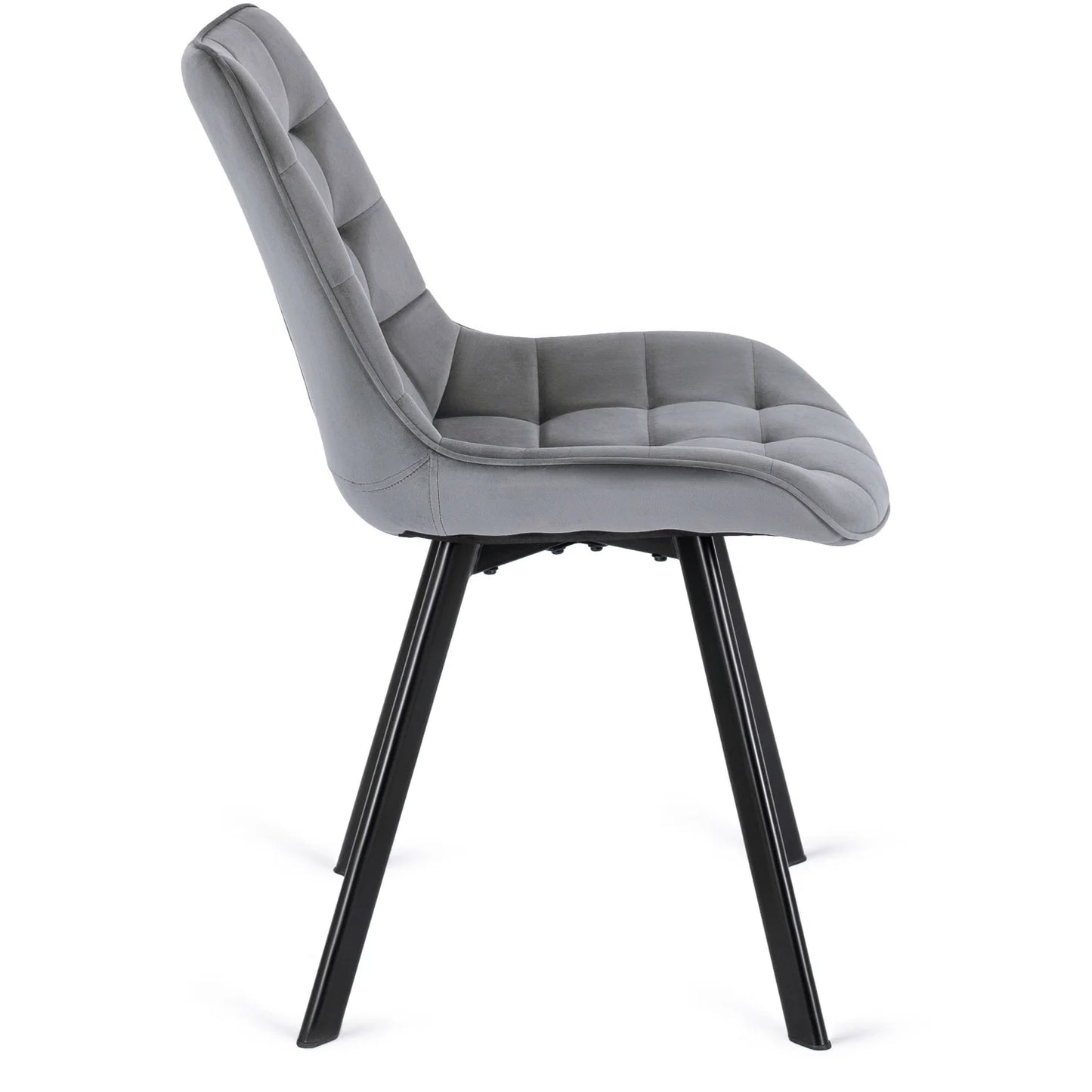 Elite RICK Grey Velvet Chair – Modern Comfort & Style