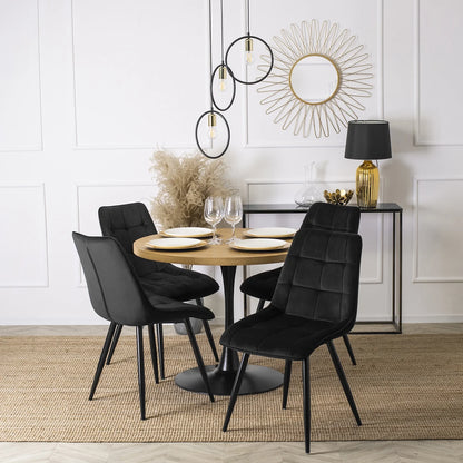Elite RIO Black Velvet Chair – Sophistication Meets Comfort