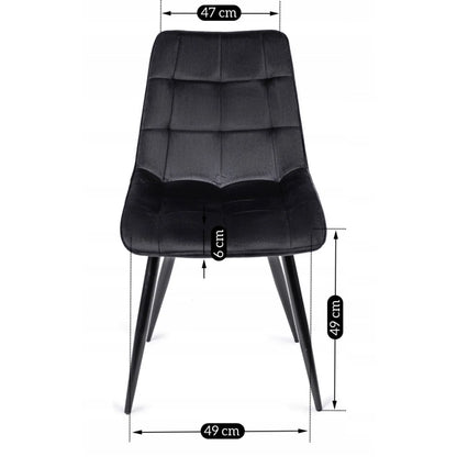Elite RIO Black Velvet Chair – Sophistication Meets Comfort