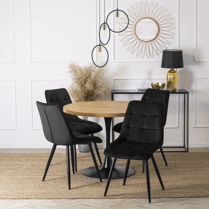 Elite RIO Black Velvet Chair – Sophistication Meets Comfort