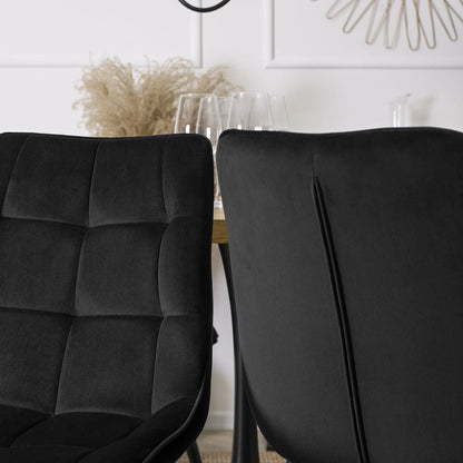 Elite RIO Black Velvet Chair – Sophistication Meets Comfort