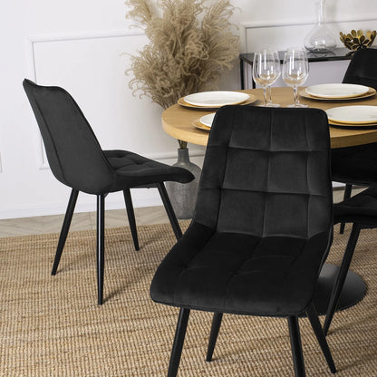 Elite RIO Black Velvet Chair – Sophistication Meets Comfort