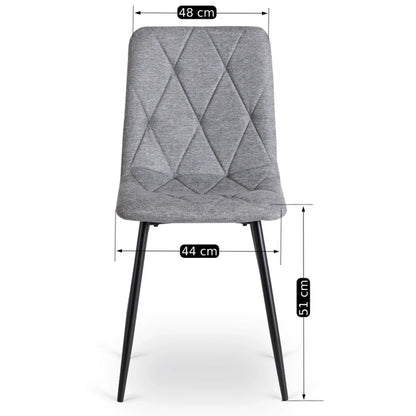 Elite ROBIN 2 Grey Upholstered Chair – A Perfect Blend of Style and Comfort