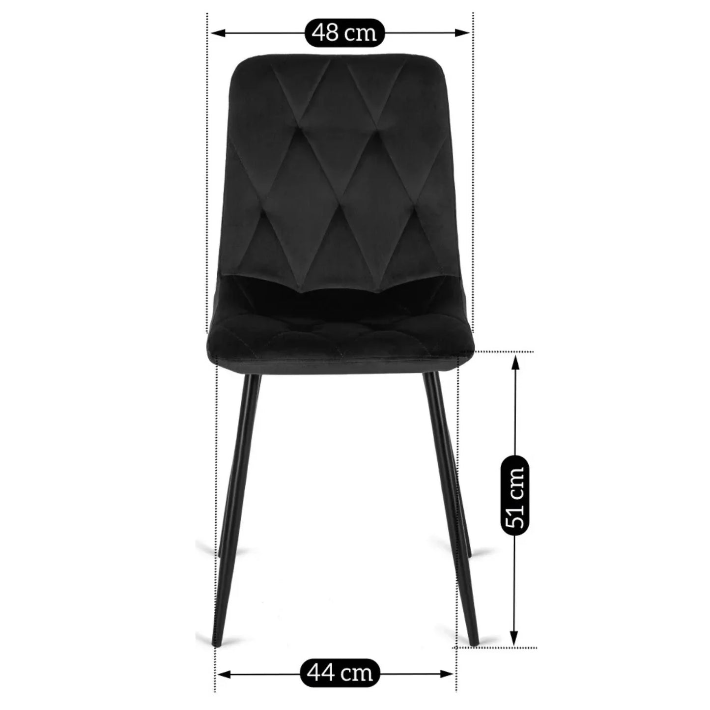 Elite ROBIN 2 Black Upholstered Chair – A Timeless Choice for Modern Interiors