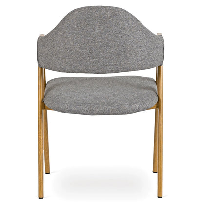 Elite RUIZ Chair – Gray Fabric & Golden Oak Frame