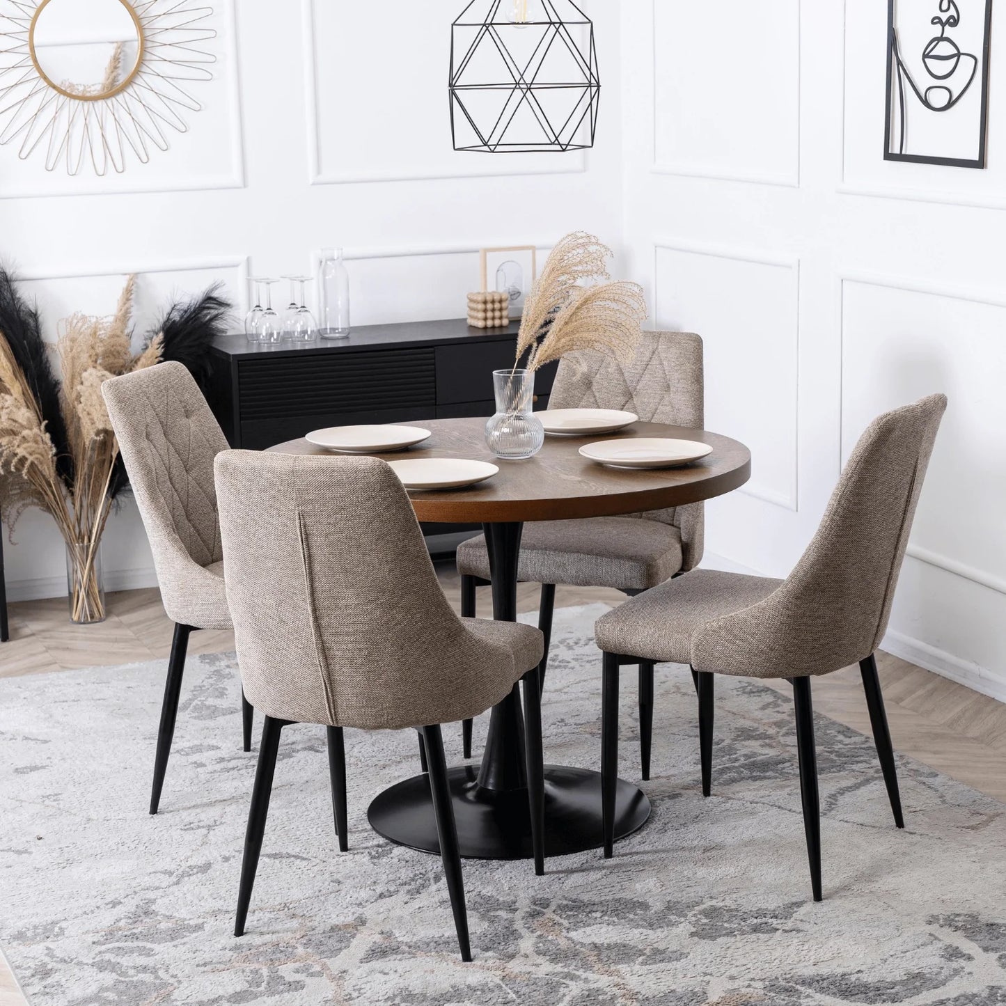 Elite CORK 2 Beige Upholstered Chair – Modern Elegance & Ultimate Comfort