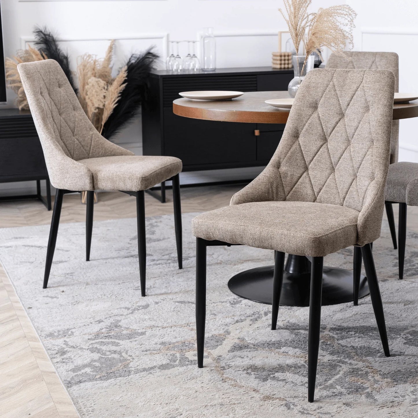 Elite CORK 2 Beige Upholstered Chair – Modern Elegance & Ultimate Comfort