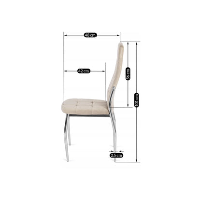 Elite MOLLY Chair – Beige Velvet