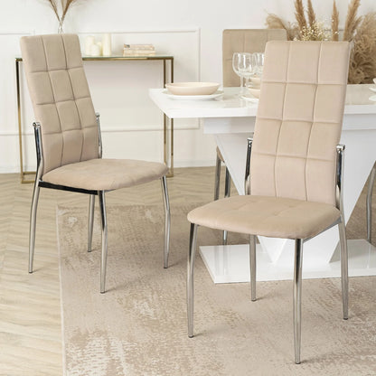 Elite MOLLY Chair – Beige Velvet