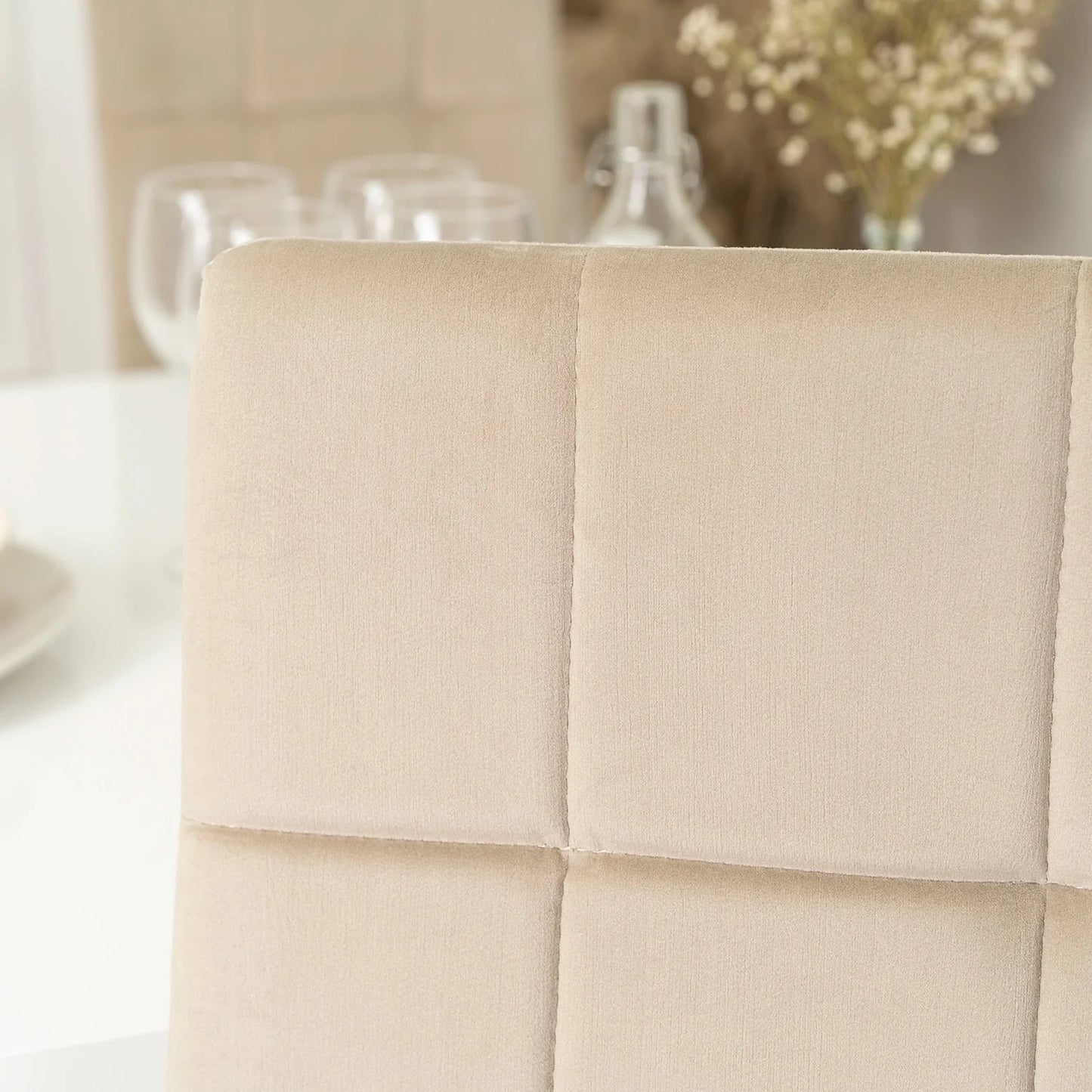 Elite MOLLY Chair – Beige Velvet