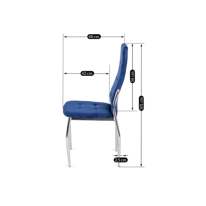 Elite MOLLY Chair – Navy Blue Velvet