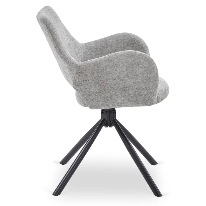 Elite FLAV Grey Modern Upholstered Chair