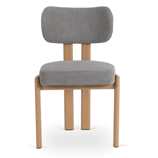 Elite GRENADA Upholstered Chair Oak/Grey Modern