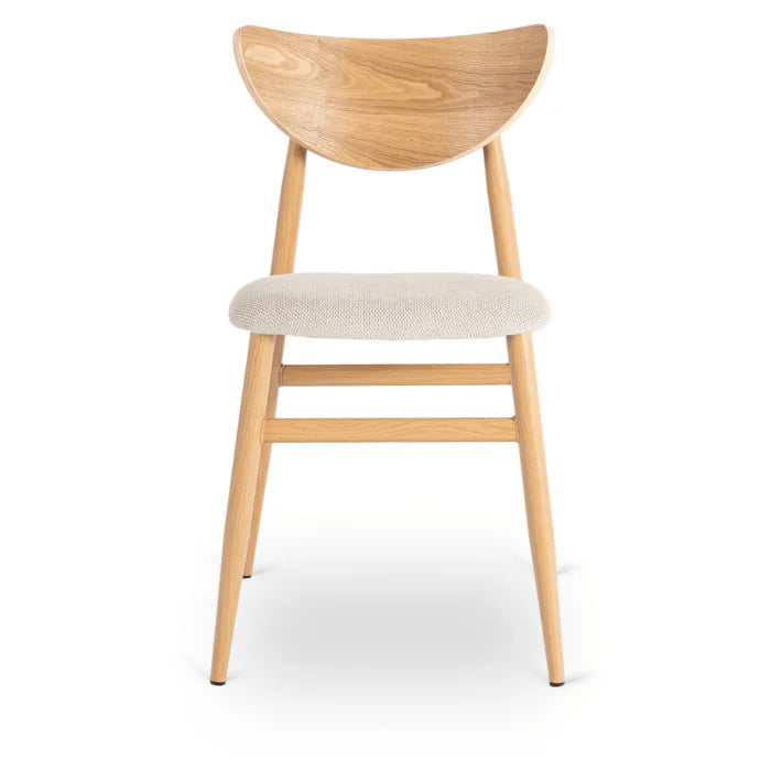 Elite BRAGA Upholstered Bentwood Chair Oak / Cream – Classic Retro