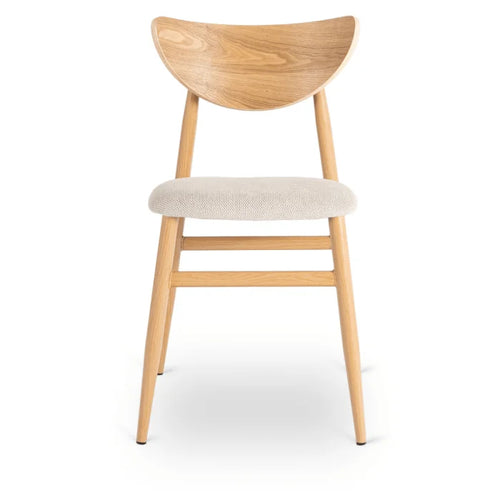 Elite BRAGA Upholstered Bentwood Chair Oak / Cream – Classic Retro