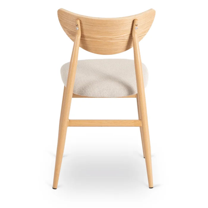 Elite BRAGA Upholstered Bentwood Chair Oak / Cream – Classic Retro