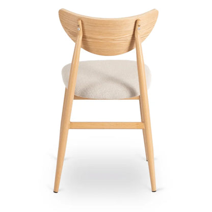 Elite BRAGA Upholstered Bentwood Chair Oak / Cream – Classic Retro