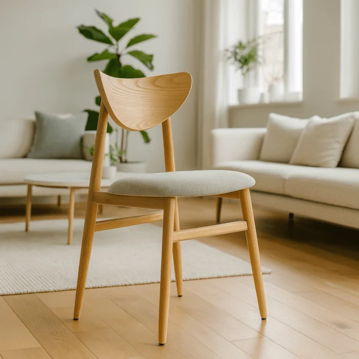 Elite BRAGA Upholstered Bentwood Chair Oak / Grey – Classic Retro