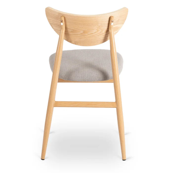 Elite BRAGA Upholstered Bentwood Chair Oak / Grey – Classic Retro