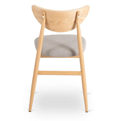 Elite BRAGA Upholstered Bentwood Chair Oak / Grey – Classic Retro