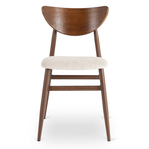 Elite BBRAGA Upholstered Bentwood Chair Walnut / Cream – Classic Retro