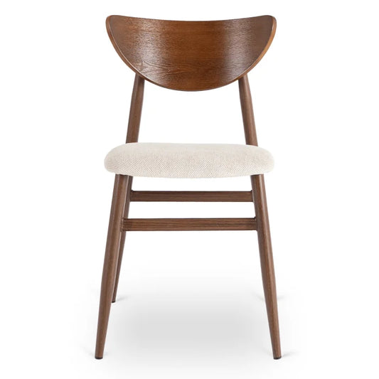 Elite BBRAGA Upholstered Bentwood Chair Walnut / Cream – Classic Retro