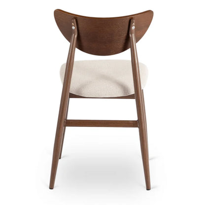 Elite BBRAGA Upholstered Bentwood Chair Walnut / Cream – Classic Retro