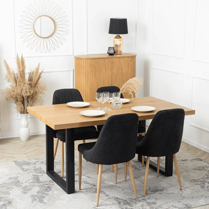 Elite TORINO Black Fabric Chair – A Stylish & Comfortable Seating Choice