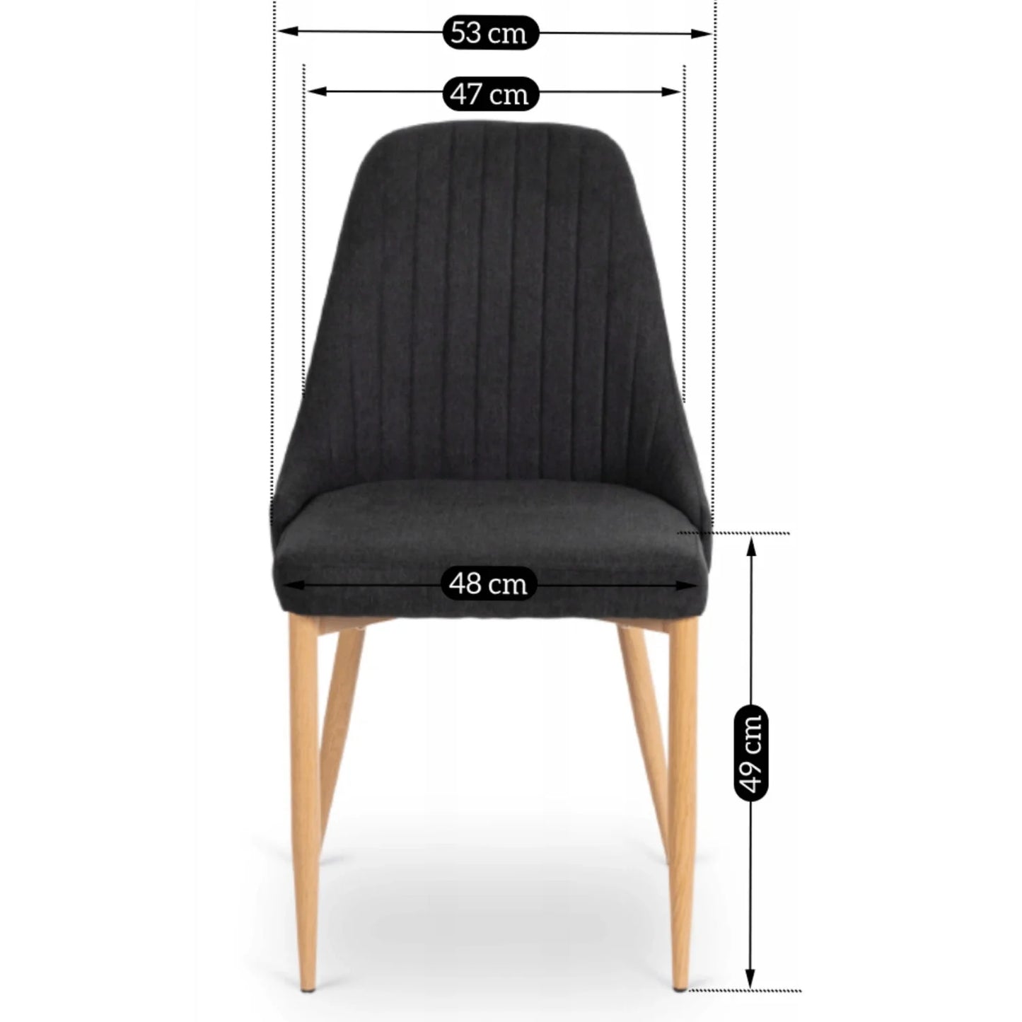 Elite TORINO Black Fabric Chair – A Stylish & Comfortable Seating Choice