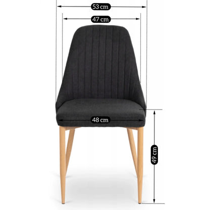 Elite TORINO Black Fabric Chair – A Stylish & Comfortable Seating Choice