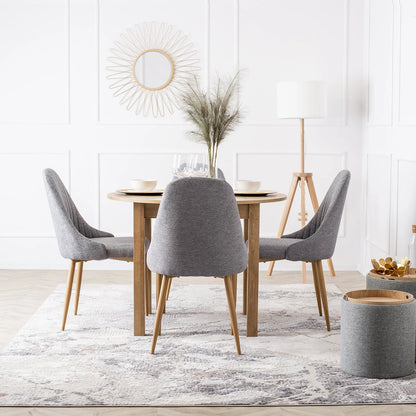 Elite TORINO Grey Fabric Chair – A Timeless Blend of Comfort & Style