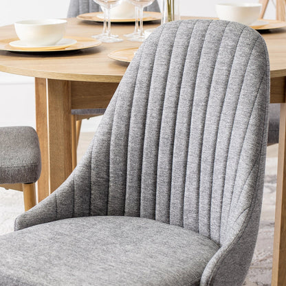 Elite TORINO Grey Fabric Chair – A Timeless Blend of Comfort & Style