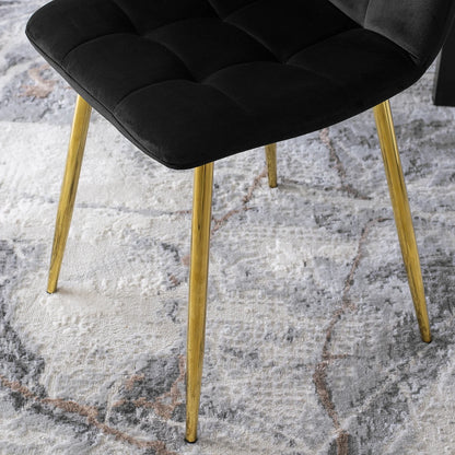 Elite YORK Black Velvet Chair – Bold Elegance with a Luxurious Touch