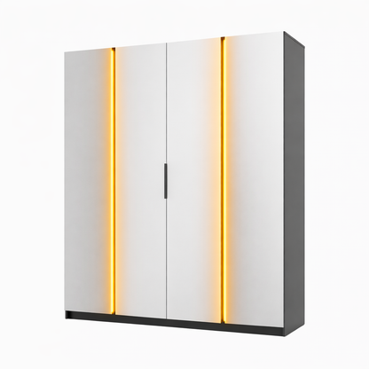 LE KAJA BL/EV 4 Wardrobe with Mirror