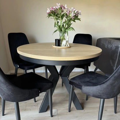 Round Extendable Table Redpak Oslo Ø100