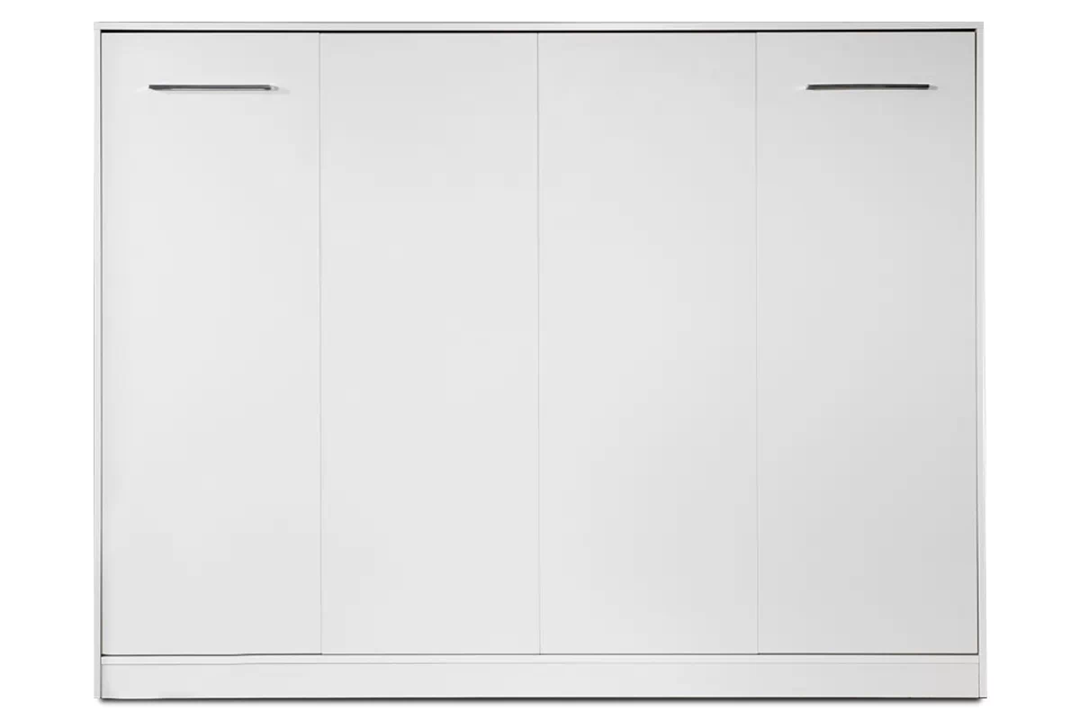 NE BASIC Murphy Bed Horizontal Matt White 90,120,140 x 200 cm Mattress