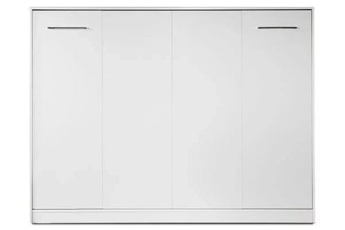 Customizable BASIC Murphy Bed Horizontal  Furniture Set White Matt 90, 120, 140 x 200 cm