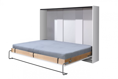 NE BASIC Murphy Bed Horizontal Gloss White - 90,120,140 x 200 cm Mattress