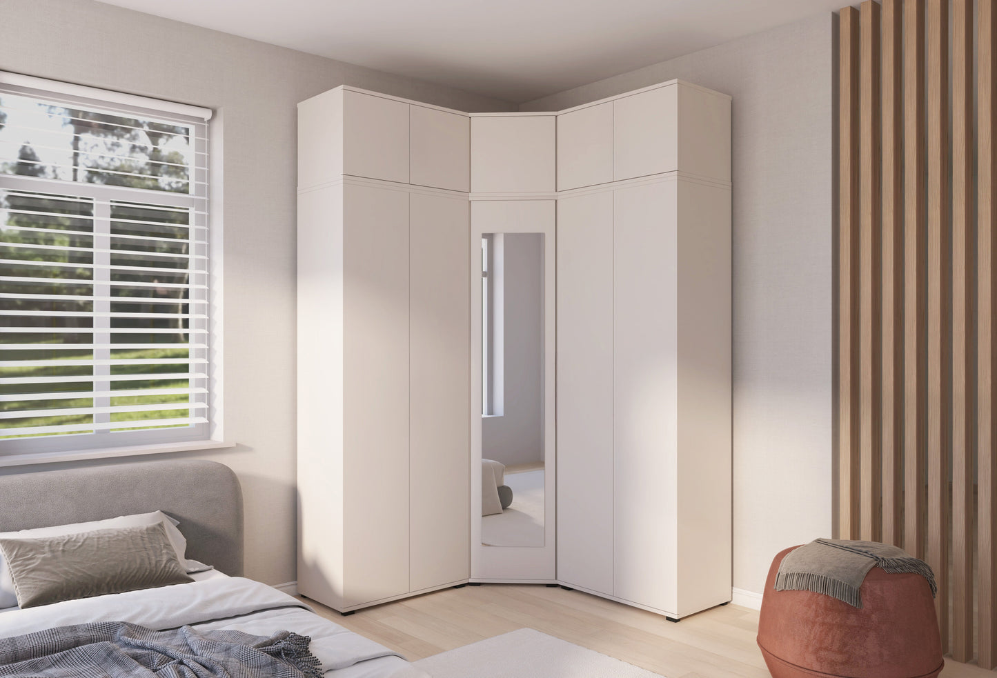 PK Bianco 10 Hallway Wardrobe Set