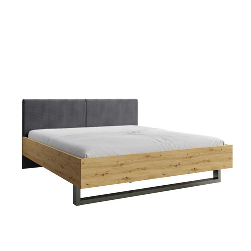 MO Rimini – Bed Frame 180 × 200 cm (Artisan Oak & Graphite)